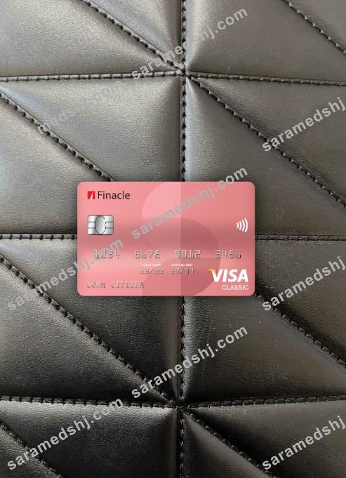 India Finacle bank visa classic card photolook front